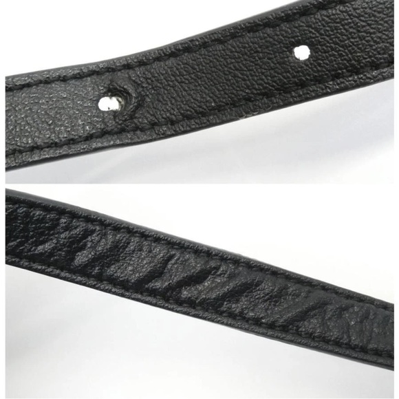 Saint Laurent Black Leather Tote with Gold Accent - Picture 8 of 10